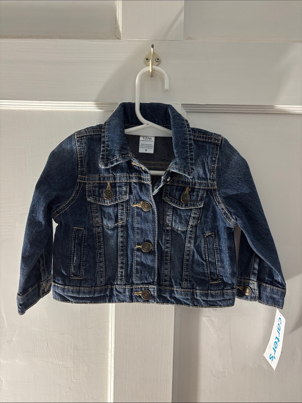Carter's Dark Blue Denim Jean Jacket for Kids #16